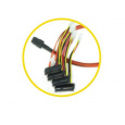 LSI SAS BREAKOUT CABLE 1M miniSAS-4x SATA+sideband 1m