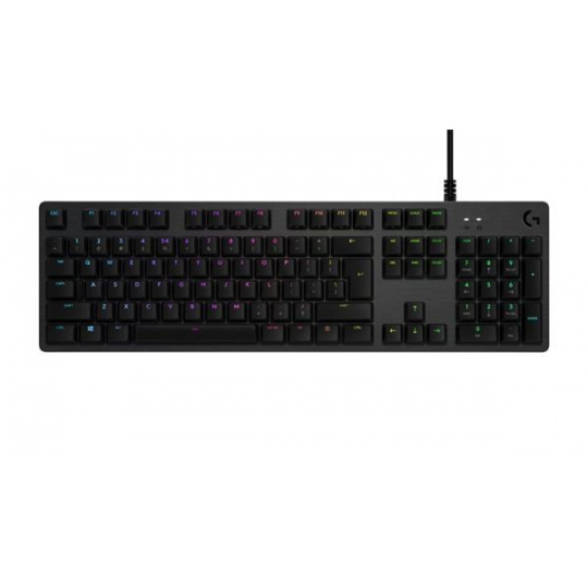 Logitech® G512 CARBON LIGHTSYNC RGB Mechanical Gaming Keyboard with GX Red switches - CARBON - US INT'L - USB - N/A - IN