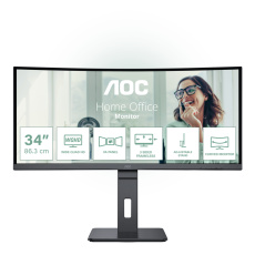 AOC CU34P3CV 34"W VA LED 3440x1440 20 000 000:1 4ms 300cd DP HDMI USB-C(65W) repro