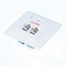 CNS Zásuvka Profi UTP 2 port, Cat6 pod om. biela