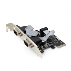 Gembird 2 serial port PCI-Express add-on card, with extra low-profile bracket Gembird 2 serial port PCI-Express add-on card, with extra low-profile bracket