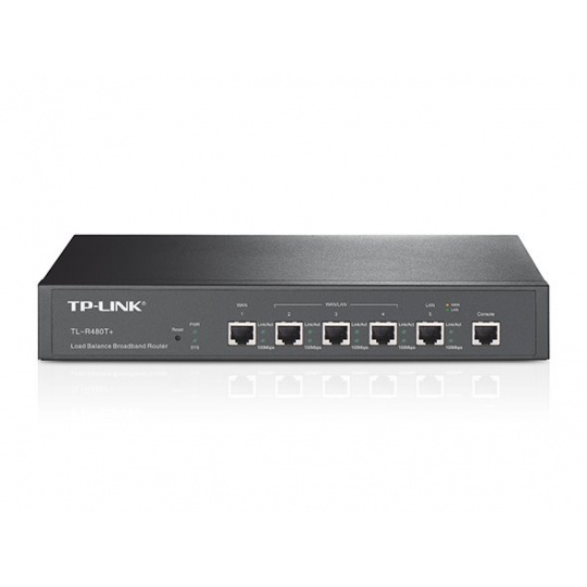 TP-LINK TL-R480T+ Multi-WAN Load Balance Router, 1 Fixed 10/100Mbps WAN Port + 3 Configurable 10/100Mbps WAN/LAN Ports