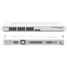 MIKROTIK RouterBOARD Cloud Smart Switch CSS326-24G-2S+RM + SwOS (24x GLAN; 2x SFP+) rack MIKROTIK RouterBOARD Cloud Smart Switch CSS326-24G-2S+RM + SwOS (24x GLAN; 2x SFP+) rack