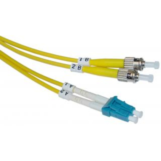 Optický  duplex kabel MM 50/125, LC/LC, LSOH, (OM3), 12m