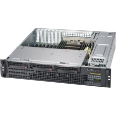 Supermicro SC825MBTQC-R802LPB 2U chassis, 3 x 3.5" hot-swap SAS/SATA drive bay, 7 low-profile expansion slot, 800 RPSU