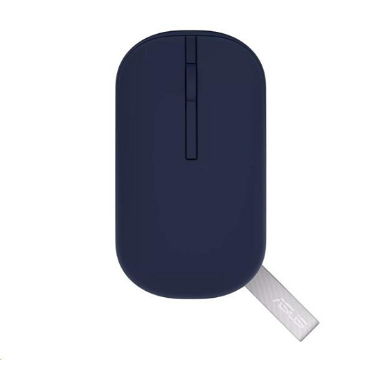 ASUS MOUSE Marshmallow MD100 modrá - optická bezdrôtová myš, BT+2.4GHZ