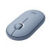 Logitech Pebble M350 Wireless Mouse - BLUE GREY - 2.4GHZ/BT - N/A - EMEA - CLOSED BOX