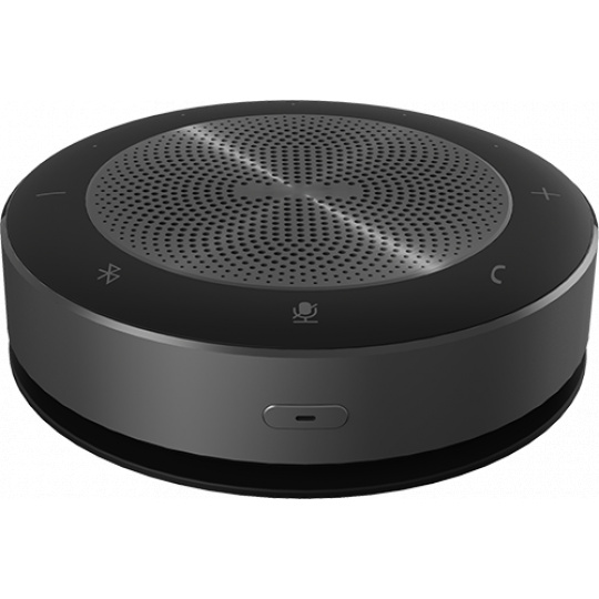 Prestigio Solutions VCS Speakerphone Alpha: 5W, 6 mic, 5m (Radius), Wireless charging, Connection via USB Type-C, AUX or BT4.2+EDR