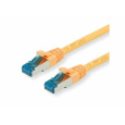 Value Patchkábel LSOH S/FTP Cat6A, žtý 0,15m, Cu