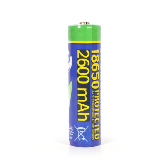 Gembird Lithium-ion 18650 battery, protected, 2600 mAh