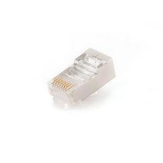 Shielded modular CAT6 plug 30u" gold plated, 50 pcs per bag