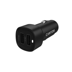 Canyon OnDrive 24, univerzálna autonabíjačka, 2x USB-A, výkon 24 W Canyon OnDrive 24, univerzálna autonabíjačka, 2x USB-A, výkon 24 W