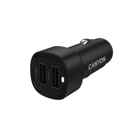 Canyon OnDrive 24, univerzálna autonabíjačka, 2x USB-A, výkon 24 W