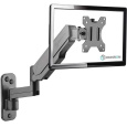 ONKRON TV Monitor Wall Mount Bracket for 13” – 34” Screens Full Motion with Gas Spring, Black