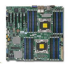 Supermicro MB 2xLGA2011-3, iC612 24x DDR4 ECC R,10xSATA3,(PCI-E 3.0/2,3(x16,x8)PCI-E 2.0/1(x4),4x 10GbE LAN,IPMI