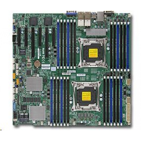 Supermicro MB 2xLGA2011-3, iC612 24x DDR4 ECC R,10xSATA3,(PCI-E 3.0/2,3(x16,x8)PCI-E 2.0/1(x4),4x 10GbE LAN,IPMI
