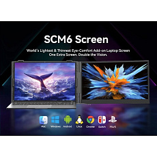 Portable monitor Blackview SCM6 Single Screen 14inch 1920x1080 16:9 LCD 60Hz IPS 178 USB-C 3.1x3, sivo čierny Portable monitor Blackview SCM6 Single Screen 14inch 1920x1080 16:9 LCD 60Hz IPS 178 USB-C 3.1x3, sivo čierny