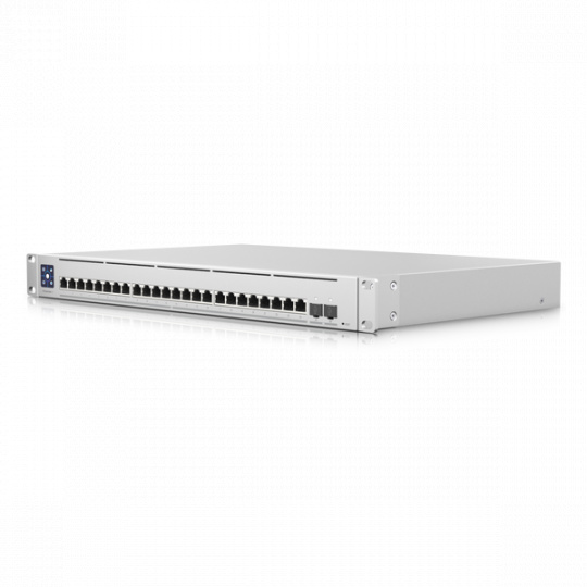 Ubiquiti UniFi Industrial Layer 3 switch 24x10Gbe, 2x 25G SFP28 ports, LCM display