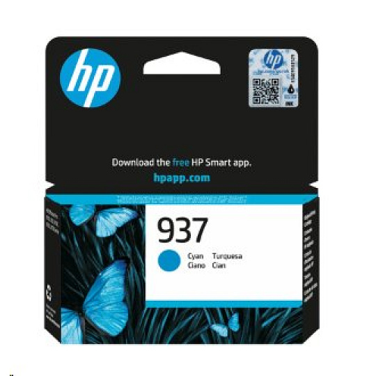 HP Ink/HP 937 Cyan Original Ink Cart HP Ink/HP 937 Cyan Original Ink Cart