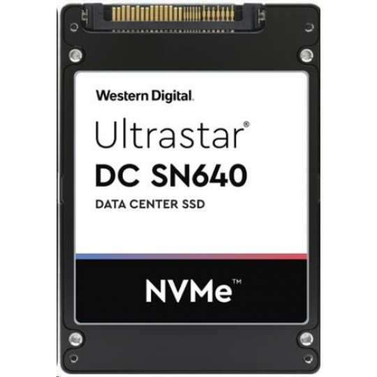 WD ULTRASTAR DC SSD Server SN640, 3840GB (SFF-7 7MM PCIe TLC RI-0.8DW/D BICS4 SE)