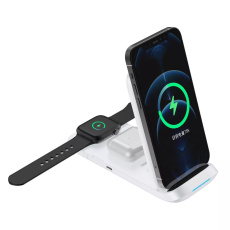 1stCOOL Qi Wireless Charger 3in1 iPhone/AirPods/iWatch comptible, white