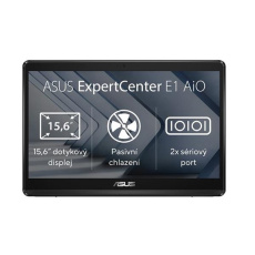 ASUS ExpertCentre E1 AiO E1600WKAT-BMR021X, N4500, 15.6˝ 1920x1080/Touch, UMA, 4GB, SSD 128GB, W11Pro