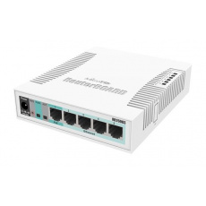 MIKROTIK RouterBOARD 260GS  5-port Gigabit smart switch + 1x SFP (SwitchOS, plastic case + zdroj)