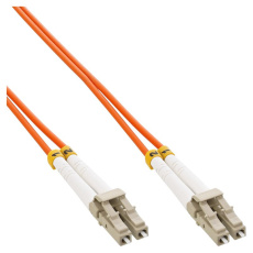 Optický  duplex kabel MM 50/125, LC/LC, LSOH, (OM2), 5m, oranžový