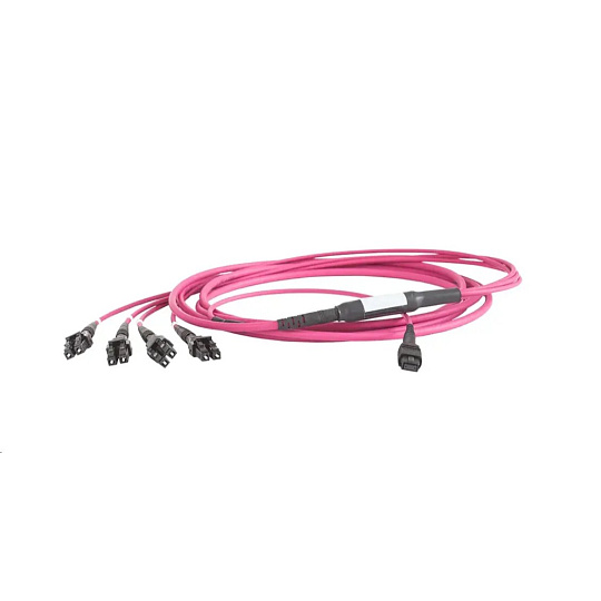 Optický kábel MTP to 4× LC-Duplex OM4 Multimode Fiber-Optic Cable 2m