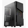 Aerocool ML G Menace Saturn, skrinka ATX, RGB LED ventilátor, čierna