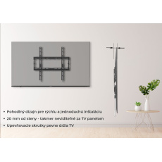 Wall mount KIVI Basic-22F Fixed, VESA 200x200, 23'-43' Max 45kg Wall mount KIVI Basic-22F Fixed, VESA 200x200, 23'-43' Max 45kg