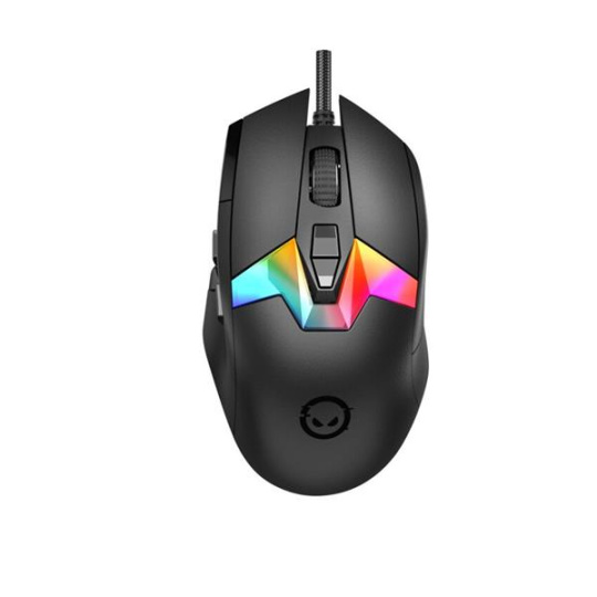 Lorgar MSP80, profi herná myš, 8 progr. tlač., senzor Pixart PAW3395, 26.000 DPI, režim podsv. RGB, čierna
