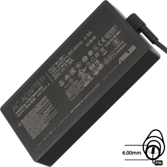 ASUS AC NAPÁJACÍ ADAPTÉR 150W 20V 3pin (6.0 mm) -neobsahuje PW CORD CEE