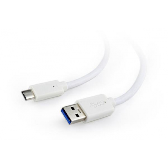 Gembird kábel USB 3.0 (AM) na USB 3.1 (CM), 1.8 m, biely