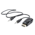 Gembird adaptér HDMI (M) na VGA (F) + 3.5 mm audio (M na M), single port, čierny