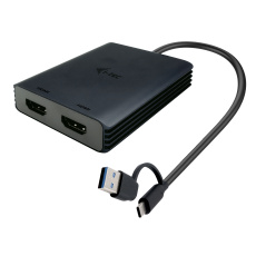  i-tec USB-A/USB-C Dual 4K HDMI Video Adapter