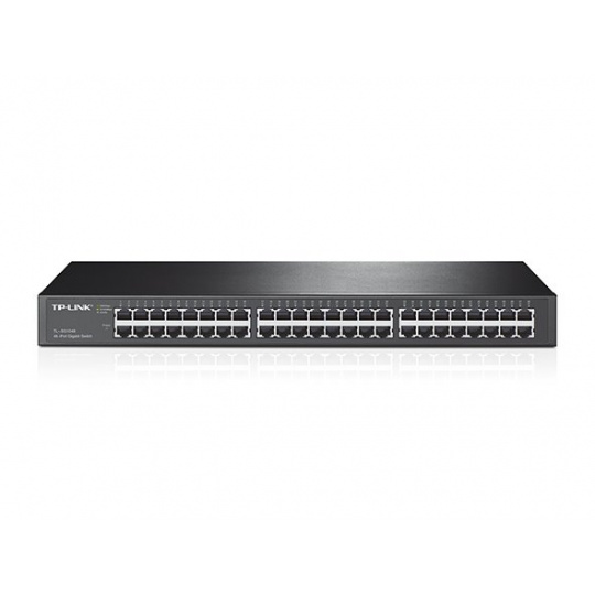 TP-LINK TL-SG1048 48-Port Gigabit Switch, 48 Gigabit RJ45 Ports, 1U 19-inch Rack-mountable Steel Case