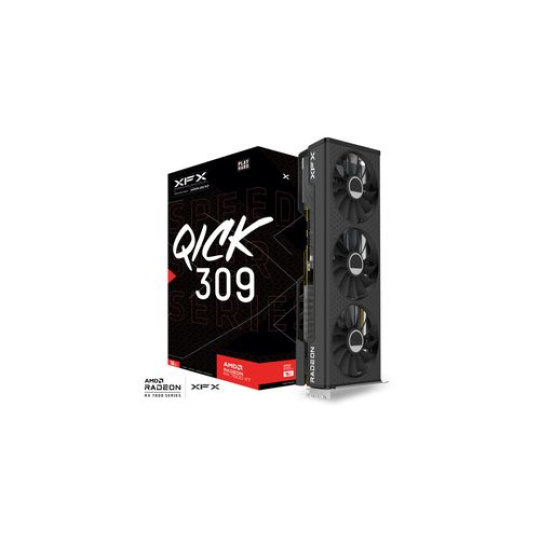 XFX SPEEDSTER QICK309 RADEON RX 7600XT QICK Gaming Graphics Card with 16GB GDDR6 HDMI 3xDP, AMD RDNA™ 2