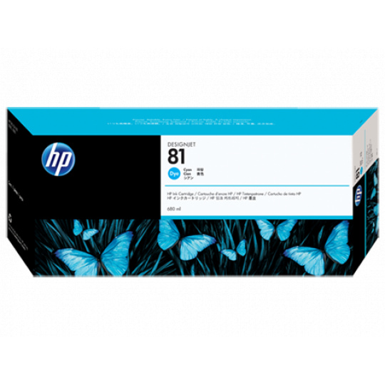 HP No. 81 Cyan Ink Cartridge (680 ml) for HP DSJ 5000