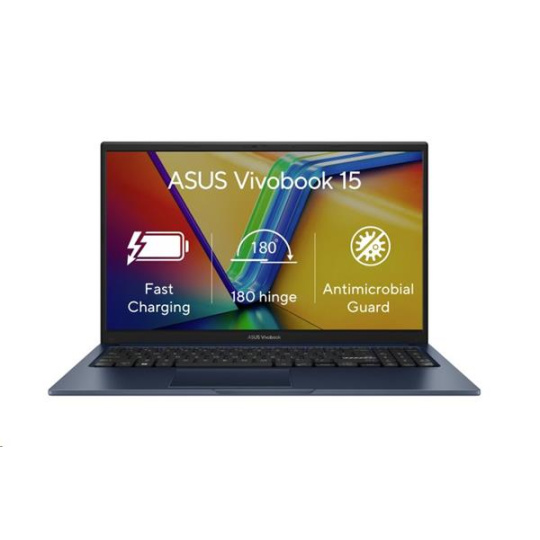 ASUS Vivobook 15 X1504VA-NJ908W, i3-1315U, 15.6˝ 1920x1080 FHD, UMA, 8GB, SSD 512GB, W11H modry, myš