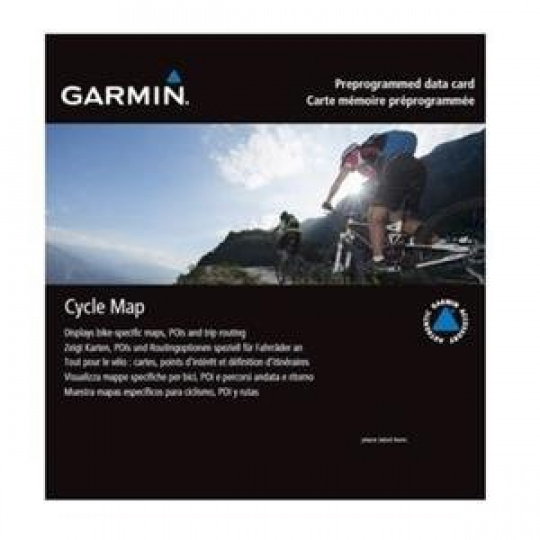 Garmin - CYKLO mapa - Európa, microSD™/SD™