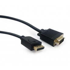 Gembird kábel DisplayPort (M) na VGA (M), 1.8 m, čierny