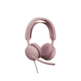 Logitech® Zone Wired 2 - ROSE - USB - UC