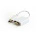 Gembird adaptér DisplayPort 1.2 (M) na Dual Link DVI (F) 0.1m kábel, biely