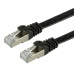 Patch kábel Cat6, FTP, LSOH, 3m, čierny, plochý