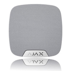 Ajax HomeSiren White - Bezdrátová vnitřní siréna v bílém provedení; LED signalizace; nastavitelná akustická signalizace 81 až 105