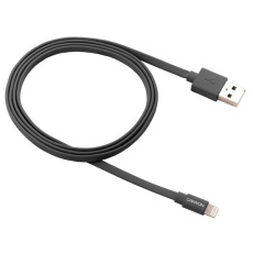 Charge & Sync MFI flat cable, USB to lightning, certified by Apple, 1m, 0.28mm, Dark grayManufacturer: CANYON
