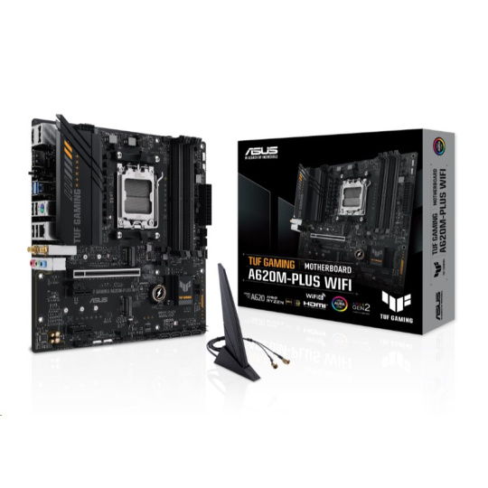 ASUS TUF GAMING A620M-PLUS WIFI soc.AM5 A620 DDR5 mATX M.2 HDMI DP 