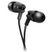 Stereo earphone with microphone, 1.2m flat cable,