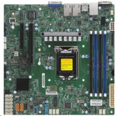 X11SCH-F Single Socket H4 (LGA 1151), 8 SATA3 (6Gbps); RAID 0, 1, 5, 10; 2x 1GbE LAN with Intel I210-AT; 1 PCI-E 3.0 x8 (in x16) a